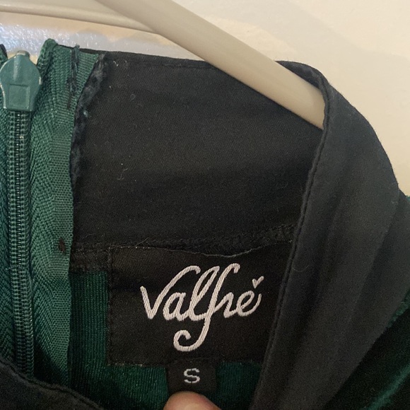 Rare Valfre Margot Dress in gren velvet - Picture 3 of 3